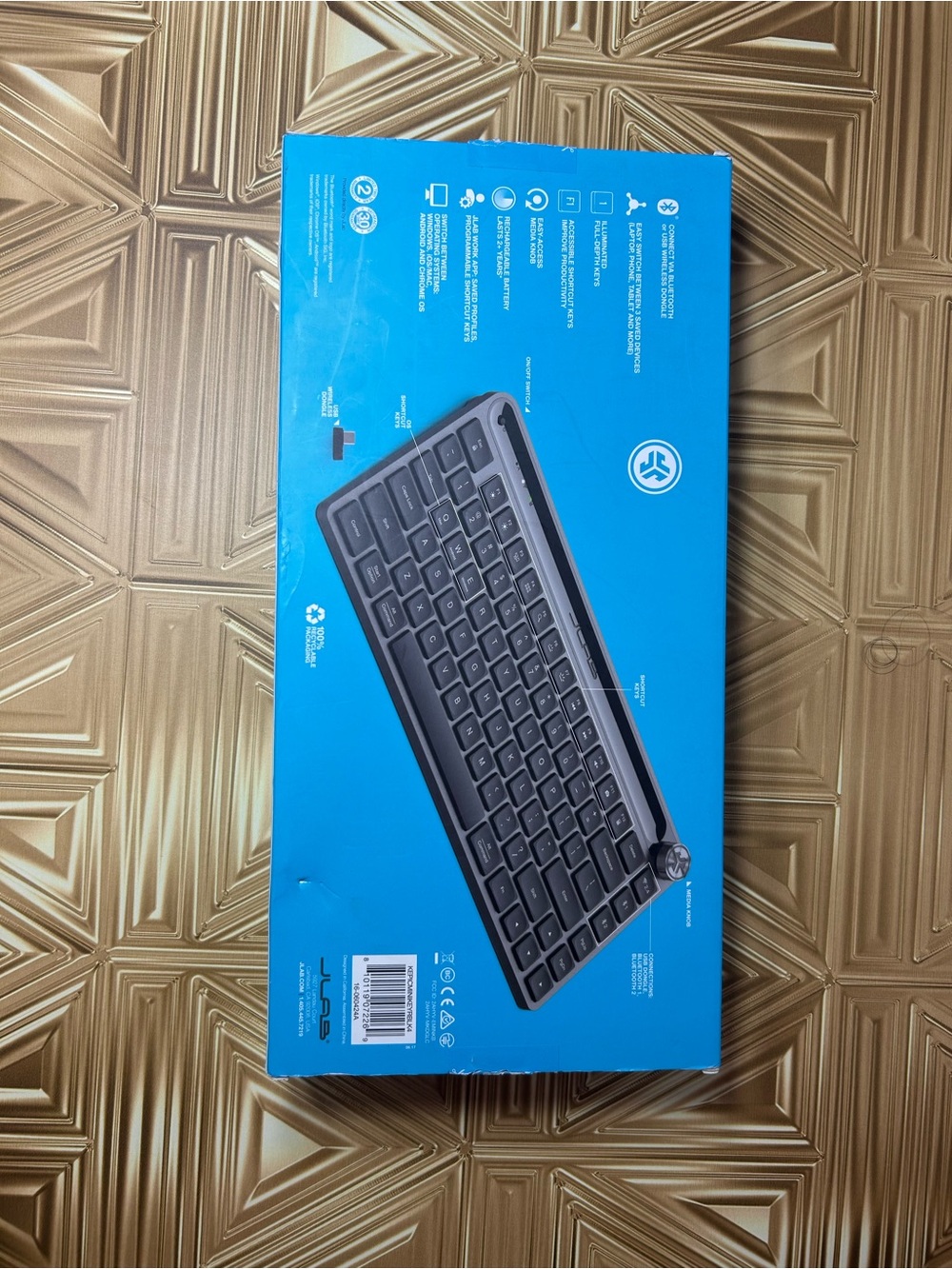 JLABS EPIC MIJLABS EPIC MINI Multi-Device Wireless Keyboard Bluetooth USB Dongle